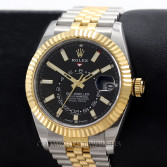 Rolex Sky Dweller Ref 336933 Steel 18K Gold Black Dial